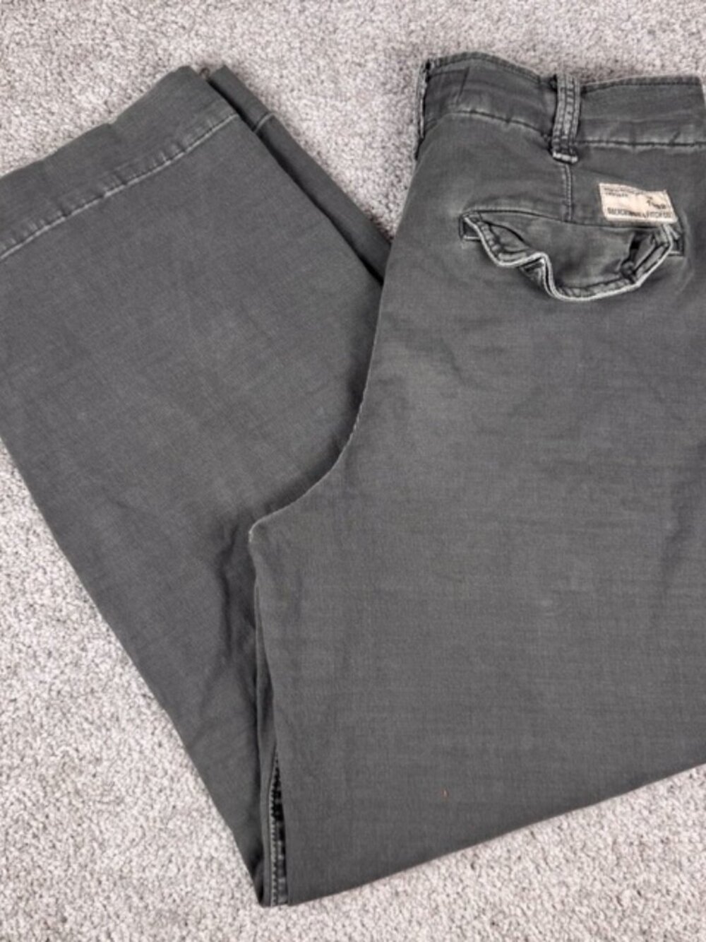 Abercrombie & Fitch Regulation Officer Trouser Mens 30x28 Grey Baggy Workwear